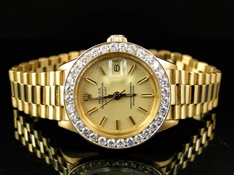 pre owned rolex diamond watches